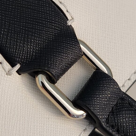 Like New Kate Spade Two-Tone Leather Shoulder Bag Satchel Purse - Picture 13 of 15